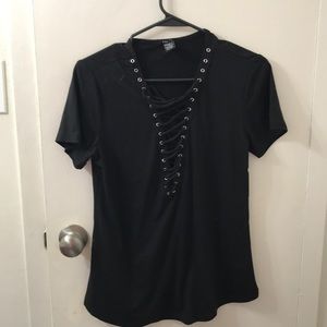 Lace up tshirt